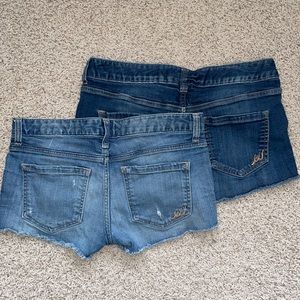 Express Jean Shorts (two pairs) size 4